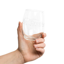 Stemless wine glass